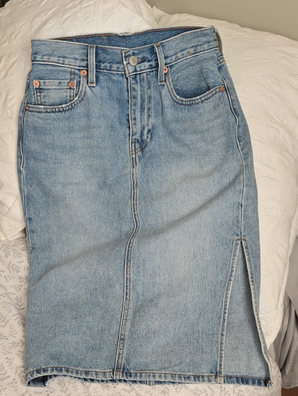 Retro Levi Denim pencil skirt